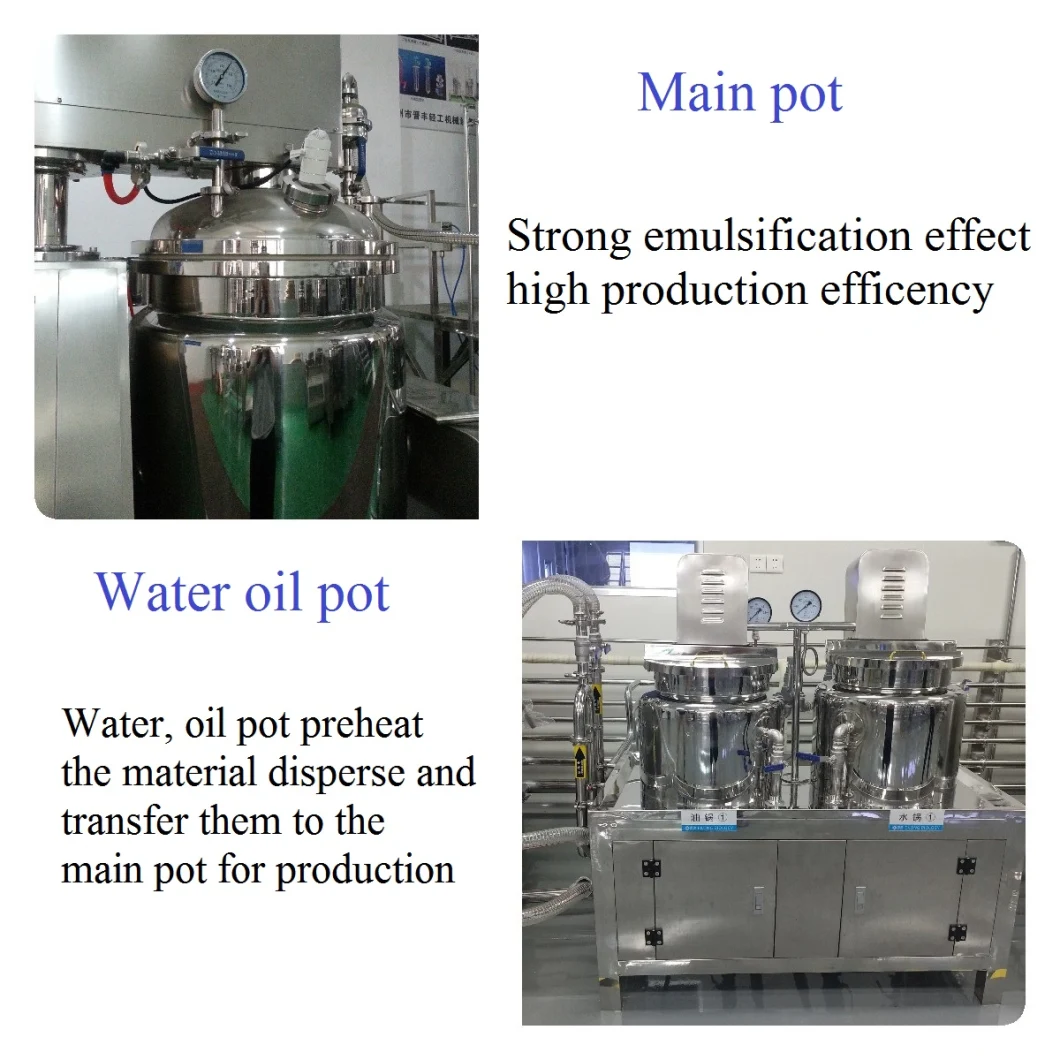 Daily Hand Cream Cosmetic Lotion Vacuum Homgoenizer Mixing Making Machine