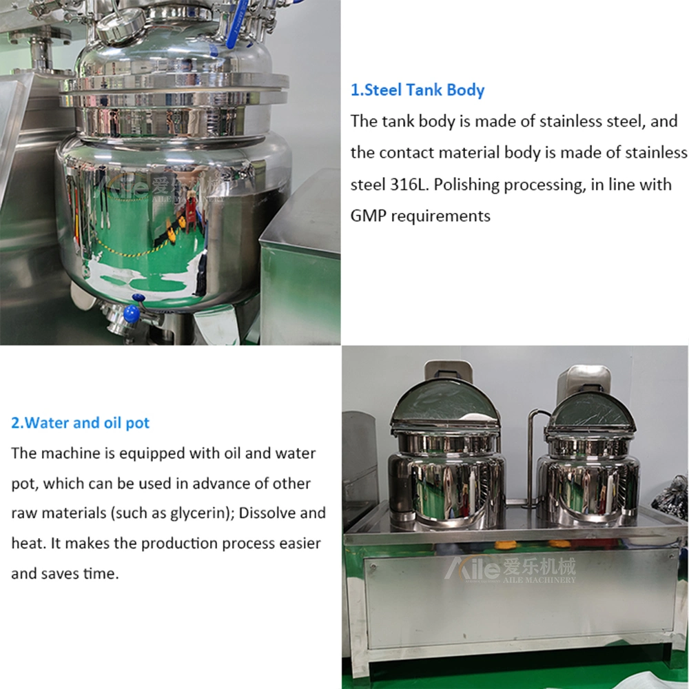 50L Lifting Type Cream with Viscosity Mixer Machine