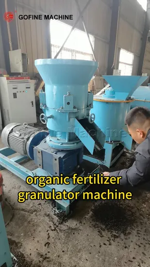 플랫 다이가 있는 유기 비료 펠렛 밀