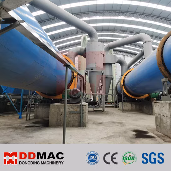 석고, 모래, 석탄, 시멘트, 슬래그, 진흙, 석회석, 광석 분말, 회전식 건조기 가격의 광물 처리를 위한 산업용 회전식 드럼 건조기