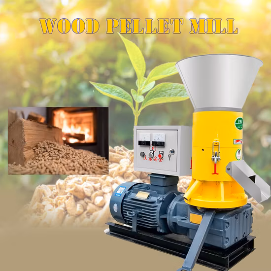 완전 자동 플랫 다이 톱밥 펠렛 밀 기계/목재 펠렛 가공 기계 가격